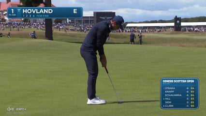 Viktor Hovland | Round 1 | 1st hole | Shot 4 | 2025 Genesis Scottish Open