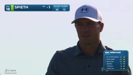 Jordan Spieth | Round 2 | 18th hole | Shot 4 | 2026 RBC Heritage