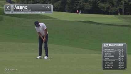 Ludvig Åberg | Round 2 | 2nd hole | Shot 4 | 2025 BMW Championship