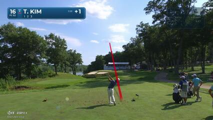 Tom Kim | Round 1 | 16th hole | Shot 1 | 2025 John Deere