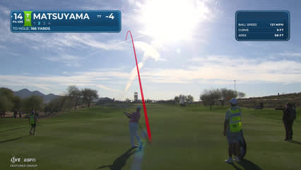 Hideki Matsuyama | Round 2 | 14th hole | Shot 2 | 2026 WM Phoenix Open