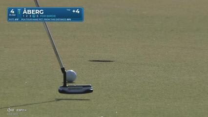 Ludvig Åberg | Round 4 | 4th hole | Shot 4 | 2025 Arnold Palmer Invitational