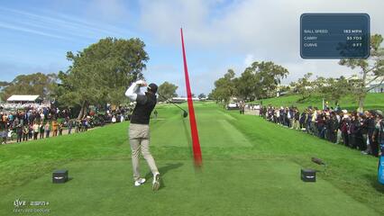 Ludvig Åberg | Round 2 | 18th hole | Shot 1 | 2025 Genesis