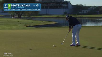 Hideki Matsuyama | Round 2 | 11th hole | Shot 4 | 2026 WM Phoenix Open
