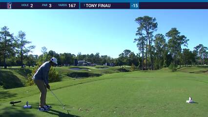 Tony Finau | 2023 Cadence Bank | Round 4 | 2nd hole | Shot 1