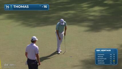 Justin Thomas | Round 4 | 14th hole | Shot 3 | 2025 RBC Heritage