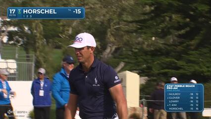 Billy Horschel | Round 4 | 17th hole | Shot 1 | 2025 AT&T Pebble Beach