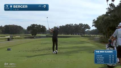Daniel Berger | Round 2 | 7th hole | Shot 1 | 2025 The RSM Classic