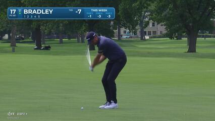 Keegan Bradley | Round 3 | 17th hole | Shot 3 | 2025 Rocket Classic