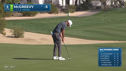 Max McGreevy | Round 1 | 5th hole | Shot 4 | 2026 WM Phoenix Open