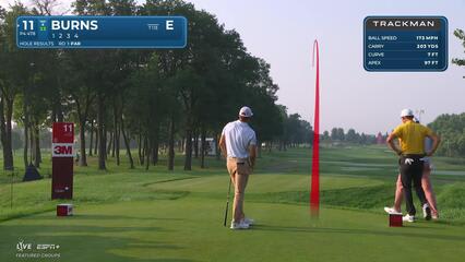 Sam Burns | Round 2 | 11th hole | Shot 1 | 2025 3M Open