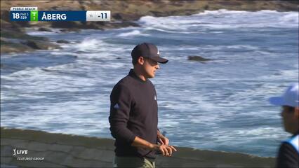 Ludvig Åberg | 2024 AT&T Pebble Beach | Round 2 | 18th hole | Shot 5