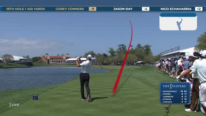 Corey Conners | Round 2 | 18th hole | Shot 1 | 2026 THE PLAYERS