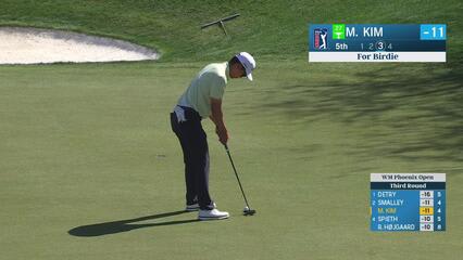 Michael Kim | Round 3 | 5th hole | Shot 4 | 2025 WM Phoenix Open