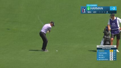 Brian Harman | Round 1 | 18th hole | Shot 4 | 2026 Truist Championship