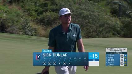 Nick Dunlap | Round 2 | 15th hole | Shot 4 | 2025 World Wide Technology