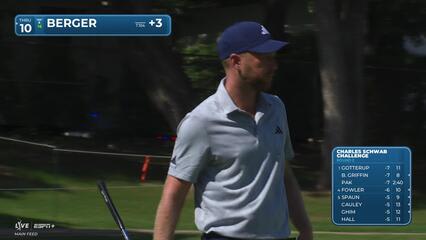 Daniel Berger | Round 2 | 1st hole | Shot 5 | 2025 Charles Schwab