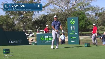 Rafael Campos | Round 4 | 11th hole | Shot 1 | 2025 Mexico Open