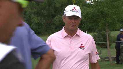 Retief Goosen | Round 3 | 17th hole | Shot 1 | 2025 Sanford Int