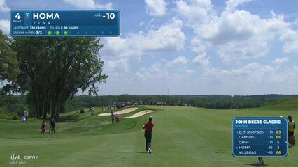 Max Homa | Round 2 | 4th hole | Shot 2 | 2025 John Deere