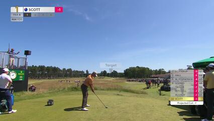 Adam Scott | Round 2 | 1st hole | Shot 1 | 2025 Genesis Scottish Open