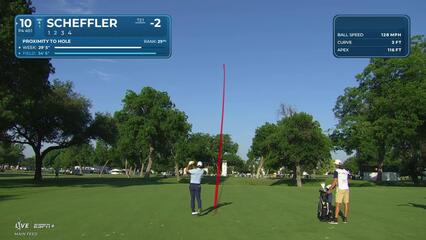 Scottie Scheffler | Round 2 | 10th hole | Shot 2 | 2025 Charles Schwab