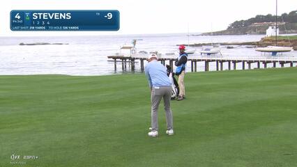 Sam Stevens | Round 3 | 4th hole | Shot 2 | 2025 AT&T Pebble Beach