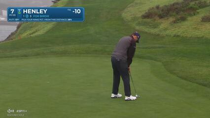 Russell Henley | Round 3 | 7th hole | Shot 3 | 2025 AT&T Pebble Beach