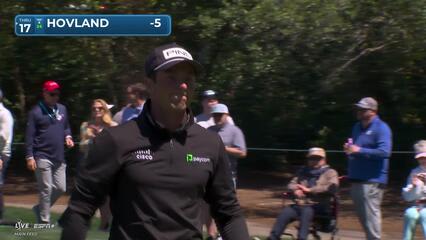 Viktor Hovland | Round 2 | 8th hole | Shot 3 | 2025 Valspar