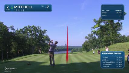 Keith Mitchell | Round 3 | 2nd hole | Shot 1 | 2025 John Deere