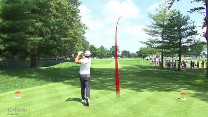 Kevin Yu | Round 3 | 4th hole | Shot 1 | 2025 Travelers