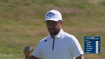 Xander Schauffele | Round 2 | 16th hole | Shot 4 | 2025 Genesis Scottish Open