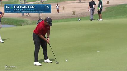 Aldrich Potgieter | Round 2 | 14th hole | Shot 5 | 2025 Mexico Open