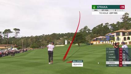 Sepp Straka | Round 4 | 14th hole | Shot 2 | 2025 AT&T Pebble Beach