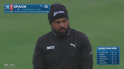 J.J. Spaun | Round 4 | 10th hole | Shot 3 | 2026 Valero