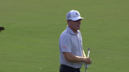 Justin Leonard | Round 3 | 18th hole | Shot 2 | 2025 Dominion