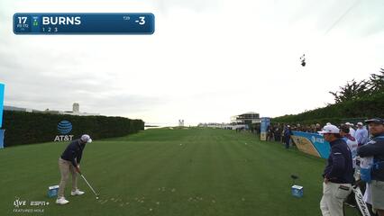 Sam Burns | Round 1 | 17th hole | Shot 1 | 2025 AT&T Pebble Beach