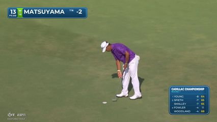 Hideki Matsuyama | Round 1 | 13th hole | Shot 3 | 2026 Cadillac