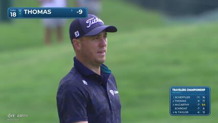 Justin Thomas | Round 2 | 18th hole | Shot 4 | 2025 Travelers