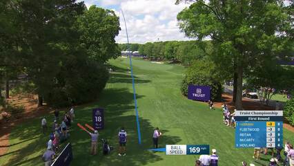 Brian Harman | Round 1 | 18th hole | Shot 1 | 2026 Truist Championship