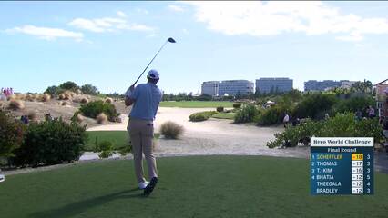 Scottie Scheffler | Round 4 | 4th hole | Shot 1 | 2024 Hero World Challenge