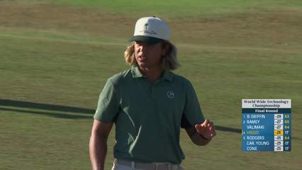 Garrick Higgo | Round 4 | 18th hole | Shot 3 | 2025 World Wide Technology