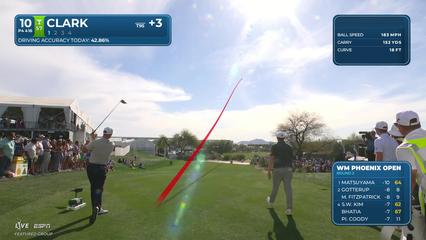 Wyndham Clark | Round 2 | 10th hole | Shot 1 | 2026 WM Phoenix Open