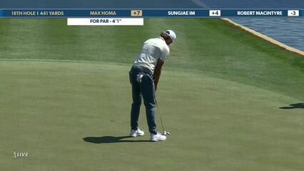 Max Homa | Round 1 | 18th hole | Shot 4 | 2025 THE PLAYERS
