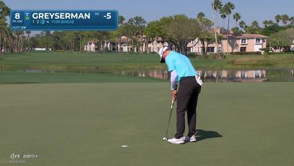 Max Greyserman | Round 3 | 8th hole | Shot 3 | 2025 Cognizant Classic