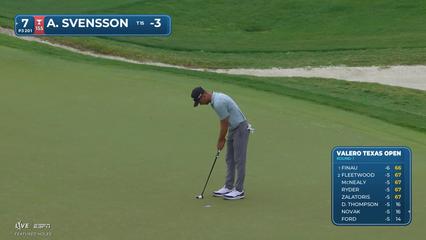 Adam Svensson | Round 1 | 7th hole | Shot 3 | 2026 Valero