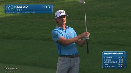 Jake Knapp | Round 1 | 17th hole | Shot 2 | 2025 Wyndham