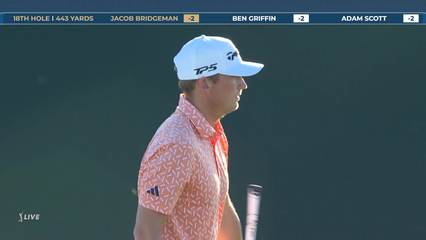 Jacob Bridgeman | Round 1 | 18th hole | Shot 4 | 2026 THE PLAYERS