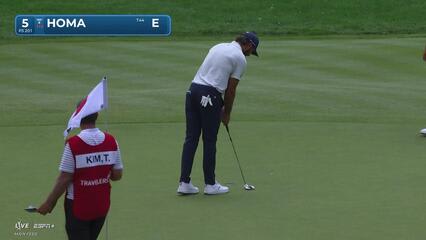 Max Homa | Round 3 | 5th hole | Shot 3 | 2025 Travelers