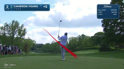 Cameron Young | Round 3 | 2nd hole | Shot 1 | 2025 the Memorial